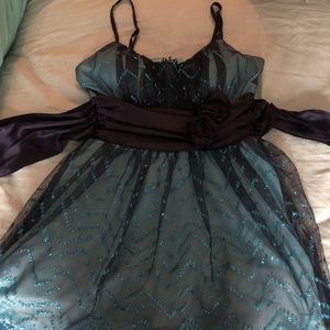 Blue homecoming dress